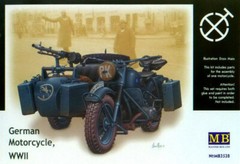 1/35 German Motorcycle WWII BMW R75 Master Box 3528 Plastic Model kit