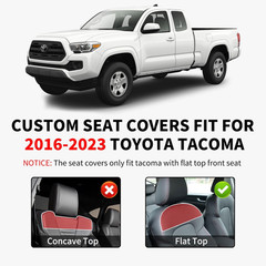 2 Front Tacoma Seat Covers Leather Car Seat Covers Waterproof Truck Seat Cushion