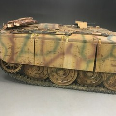1/35 Built Trumpeter 00385 WWII German E-10 Tank Destroyer Model