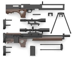 TomyTec Little Armory 1/12 LA-DF34 Dolls Front Line 2 Makiatto Gun Model Kit