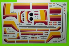 1977 E150 Ford Van Cruising 1/25 Waterslide Decal Sheet Custom Graphics MI Plate
