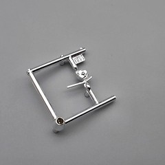 1/25 1/24 Model Car Parts Kit Bash Junkyard Chrome Alternator