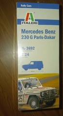 MERCEDES-BENZ 230 G PARIS-DAKAR MODEL KIT ORIGINAL FACTORY SEALED 1:24 ITALERI