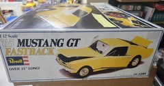 1965 Mustang Fastback 1/12 Scale Revell H-1286 Includes Parts For Shelby GT-350