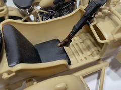 ✨VINTAGE✨ BMW R75 Army Motorcycle with Sidecar 1:16 Scale Model RARE
