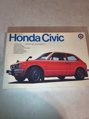 A11B Niob Rare Vintage Honda Civic 2 Door Coupe 1/20 Model Hobby Kit No. 9027