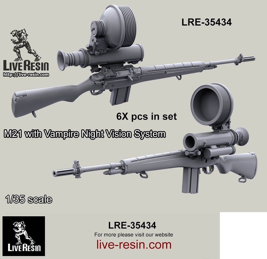 Live Resin 1/35 M21 with Vampire Night Vision System