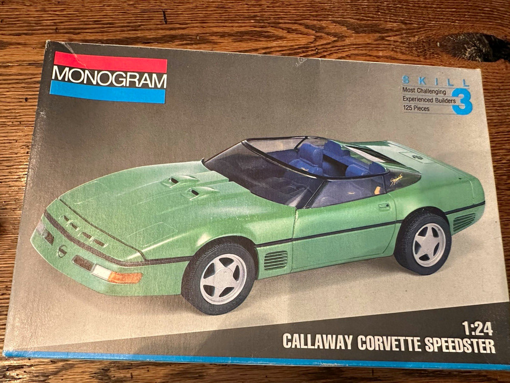 Monogram Callaway Corvette Speedster 1:24 Model Kit MPN 2958 Skill 3 Painted