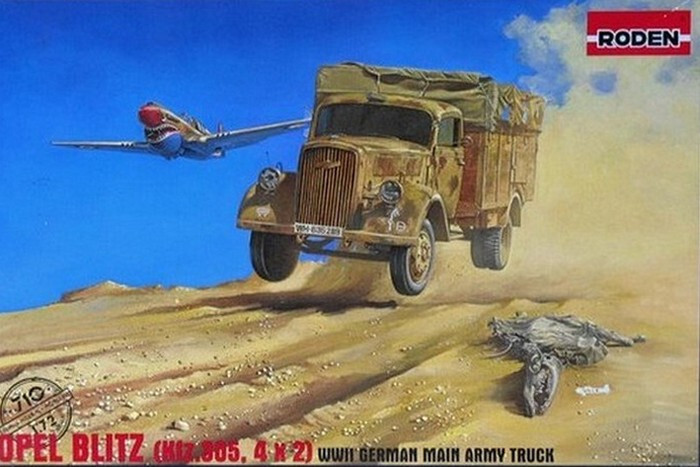 1/72 Opel Blitz (Kfz.305,4 x 2) WWII German Main Army Truck RODEN 710 Model kit
