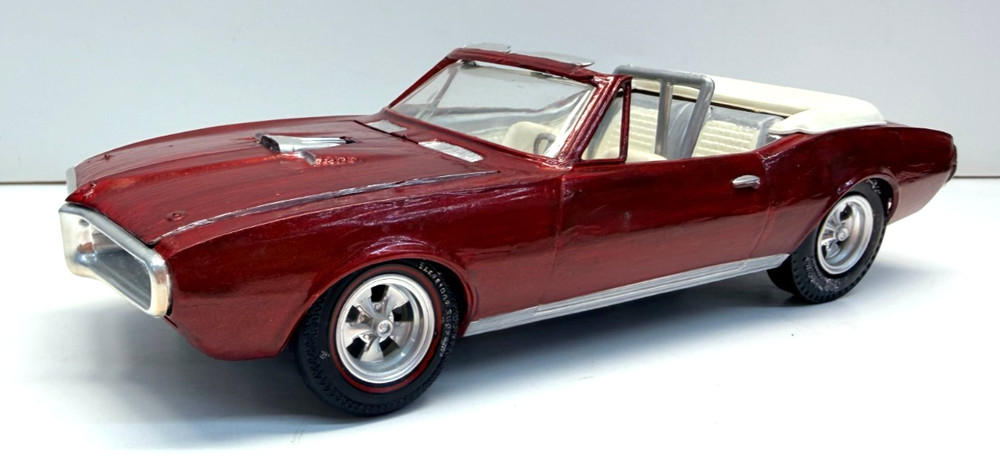 MPC 1:25 1967 Pontiac Firebird Convertible Screw Chassis J Browning Built Model