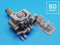 SD-P05 1/24 934 Engine Additional Parts, Revell Compatible, 3D Printed