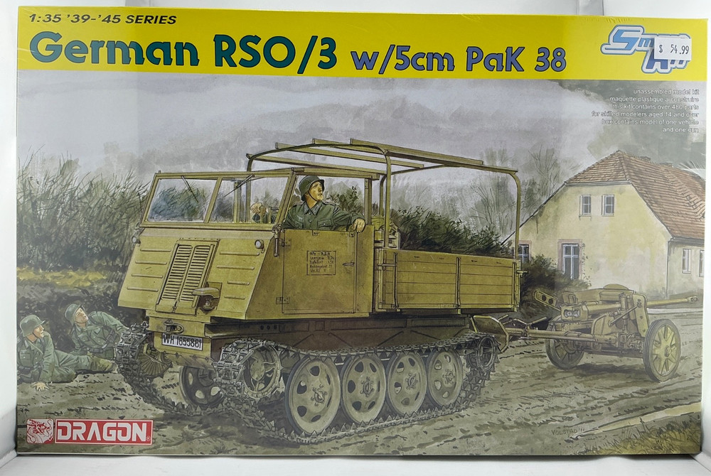 DRAGON 6684 GERMAN RSO/3 w/5cm Pak 38 Smart Kit w/Photo-Etched Parts
