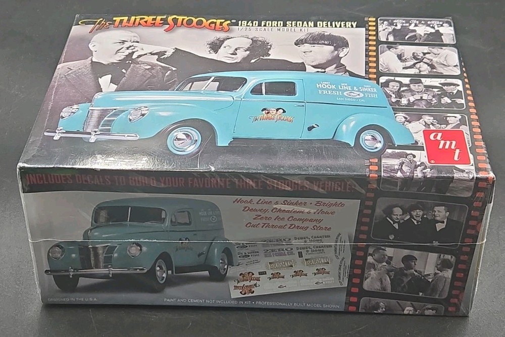 AMT 1/25 The Three Stooges 1940 Ford Sedan Delivery Model Kit New Sealed 791/12