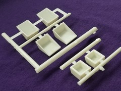 Diamond REO Truck Tractor BATTERY BOXES & BATTERIES for 1:25 AMT Model Kit COVER