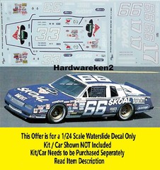 NASCAR DECAL #66 #17 #33 BANDIT 1985 MONTE CARLO PHIL PARSONS 1/24 POWERSLIDE