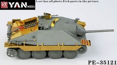 1/35 German Jagdpanzer 38(t) Hetzer Mid Ver. Tank Detail-up Set for Takom 2171