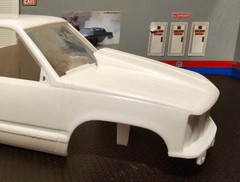 LEX’S SCALE MODELING Resin Cowl Hood for ’92, ’96 & 454 SS Chevy P/U AMT 1/25.