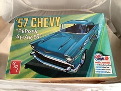AMT 1957 Chevy Bel Air Pepper Shaker V8 F/S Plastic Model Kit Retro New Sealed