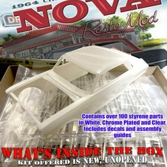 MOEBIUS MODELS 2321 1/25 1964 CHEVROLET CHEVY II NOVA ‘RESTO MOD’ MODEL KIT