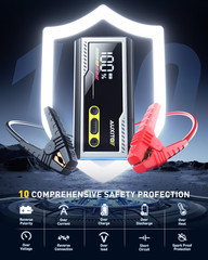 6000A Jump Starter, 12V Car Battery Jump Starter, up to All Gas & 12L Diesel Eng