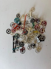 1960’s Model Car Junkyard Lot Chassis Interiors Dashboards Steering Wheels Seats