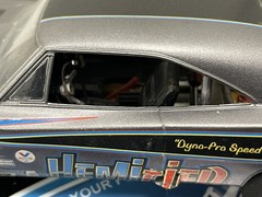 69 Dodge Charger Monogram MPC Snap 1:25 Model Kit 1969 Slot Car H&R Chassis