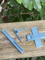 1/24 Scale 2 Post Automotive Lift Kit Diorama Garage Parts FDM Model