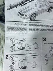 MPC Class Action Monte Carlo with Chopper & Trailer 1:25 Car Model Kit