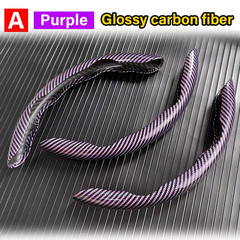 3 Pcs Car Steering Wheel Cover Carbon Fiber Non-Slip Anti Dust Washable Snap On