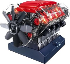 Realistic V8 Combustion Engine Model – DIY Kit for All Ages