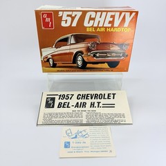 Vintage AMT 57 Chevy Bel Air Hardtop Model Kit 1/25 T-280