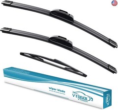 VTOGOI Wiper Blades With Rear Wiper Blades Set For BMW X3 2004-2010 Automotive