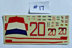 *Pick One* Vintage 1:24/25 Scale Auto Racing Model Kit Decal Sheet *Pick One*