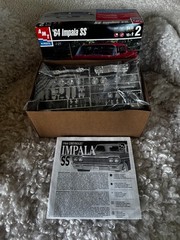 AMT – 1964 Chevrolet Impala SS Model Car Kit Unassembled Open Box Skill Level 2