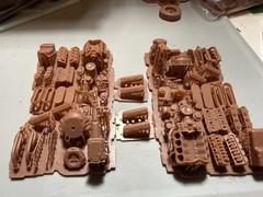 1/25th 351 Cleveland Cross Boss Dual Auto lite 4bbl Carbs