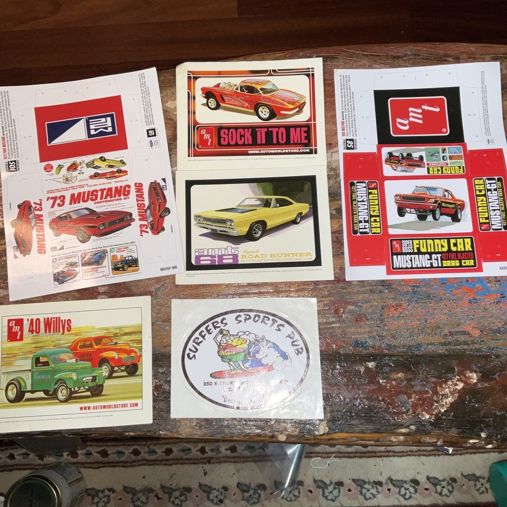 Vintage AMT Model Advertising And Stickers