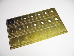 1:100 Rivet Template Tool for scale model aircraft and armor