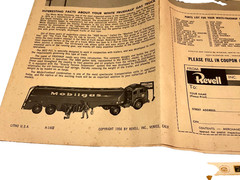Vintage 1956 Revell, White Fruehauf Gas Truck, Mobilgas, H-1402:169, Open Box