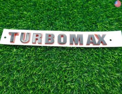 2PC 2024-2025 Turbomax Emblems 3D Badge Nameplate Hood Letters Logo Replacement