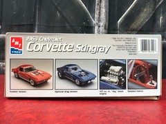 OPEN BOX AMT ERTL 1/25 Model Kit 1963 CHEVROLET CORVETTE STINGRAY Skill Level 2