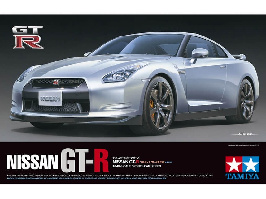 Tamiya 1/24 Nissan GT‑R 24300 Twin‑Turbo Supercar Build Model Kit