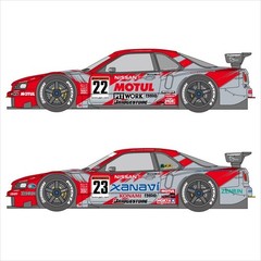 SHUNKO MODELS 1/24 Xanavi & Motul GT-R R34 2003 Decal Set for Tamiya JP 16647