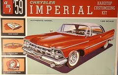 🔥59 CHRYSLER IMPERIAL COUPE – FRAME – AMT 1136 – MODEL CAR KIT PARTS LOT🔥
