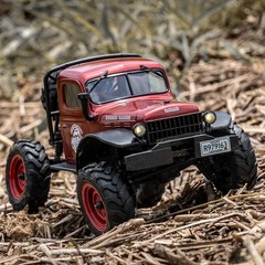FMS RC Crwaler 1/24 FCX24 Power Wagon RTR 4WD 2.4GHz 3CH Remote Control Car(Red)