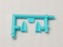 1957 Corvette FENDER SCOOPS from AMT 1:25 Model Kit 57