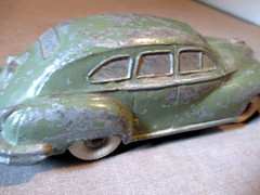 1948 CHRYSLER WINDSOR- METAL- DEALER PROMO MODEL TOY CAR- NATIONAL PRODUCTS-6.5″