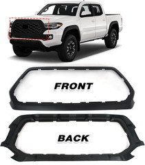 Front Upper Grille Shell Outer Frame Surround Fit for Toyota Tacoma 2016-2022 Ac
