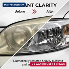 Professional Car Headlight Restoration Kit, Cleaning and Polishing Spray, Multif