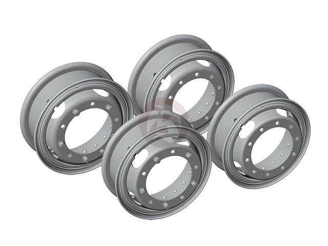 Rado 1/35 Sd.Kfz.234 8-Rad Series Armoured Car Rims (2 Early & 2 Late) RDM35S68