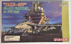 Dragon #4598 Take-Off EA-18G Growler on CVN Deck Factory Sealed Kit New